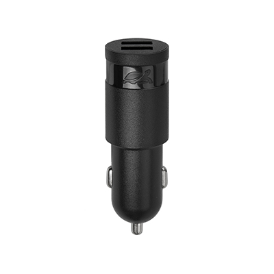 ADAPTADOR COCHE 2A 2 SALIDAS USB A NEGRO CRYSTAL