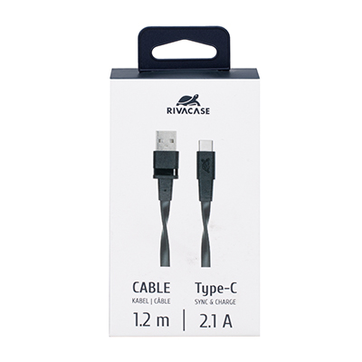 CABLE 2,4A USB A - USB C NEGRO