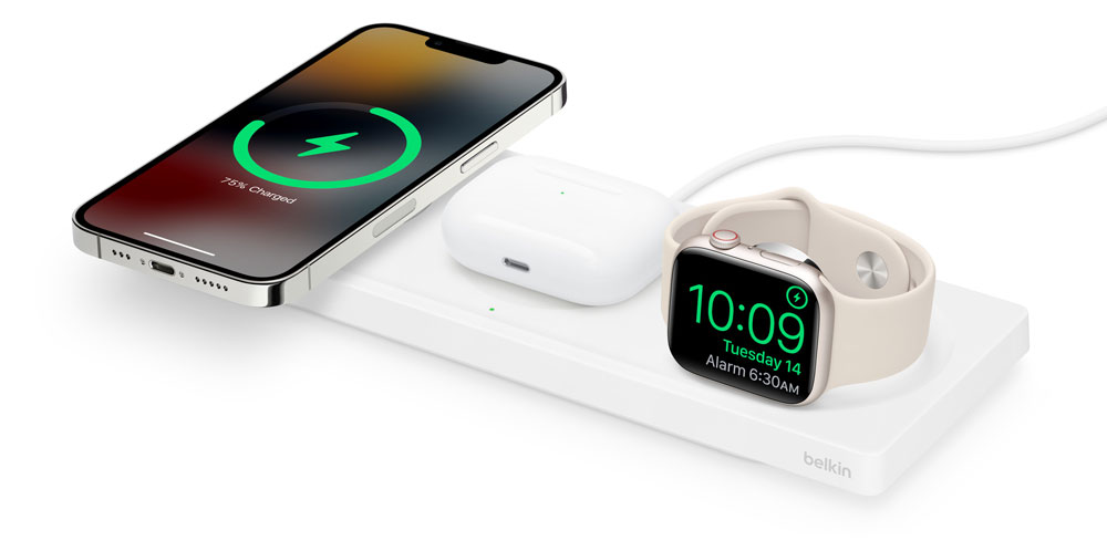 Base de carga Belkin de iPhone, Airpods y Apple Watch