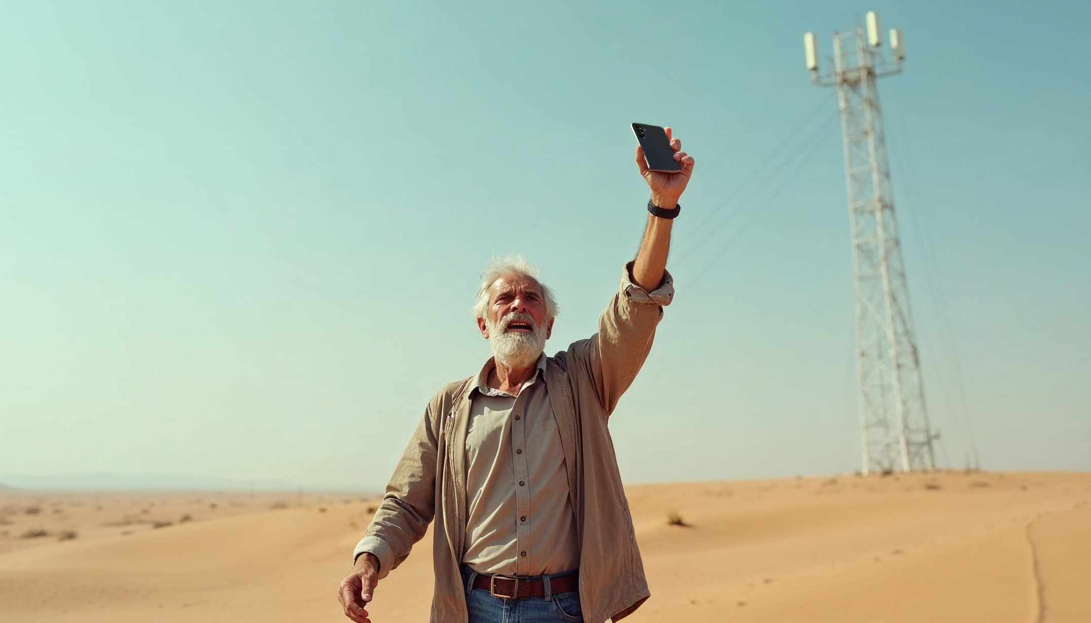 Hombre sin cobertura